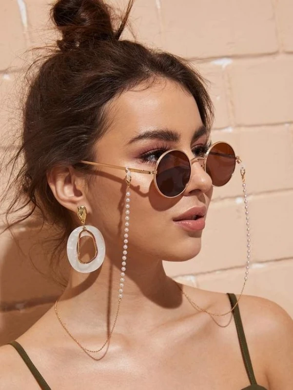 corrente de óculos moda