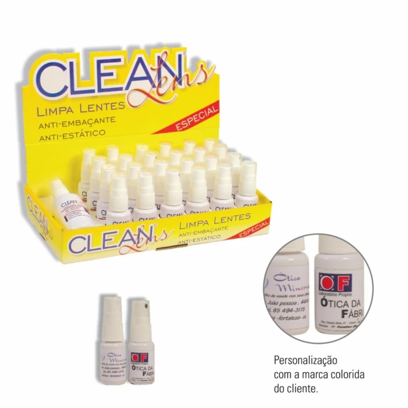 produtos para limpar lente